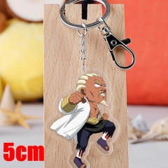 Naruto Killer B Cartoon Pendant Key Ring Transparent Anime Acrylic Keychain