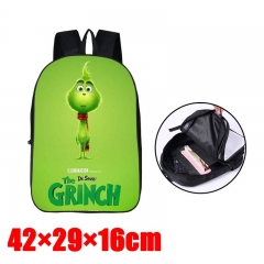 The Grinch Movie Terylene Backpack Travel Cosplay Bag