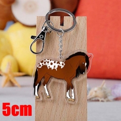 Red Dead: Redemption Game Pendant Key Ring Transparent Anime Acrylic Keychain
