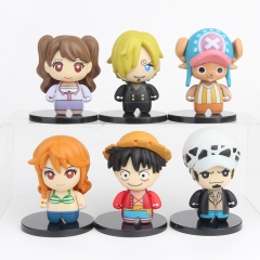One Piece Cosplay Cartoon Model Toy Anime PVC Figure (6pcs/set)