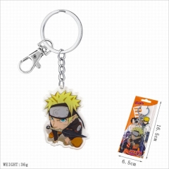 Naruto Uzumaki Naruto Cosplay Cartoon Decoration Key Ring Pendant Acrylic Anime Keychain