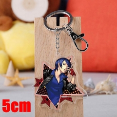 Persona 5 P5 Kitagawa Yuusuke Game Pendant Key Ring Transparent Anime Acrylic Keychain