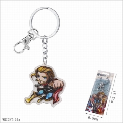 The Thor Movie Cosplay Cartoon Decoration Key Ring Pendant Acrylic Anime Keychain