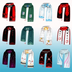 12 Different Styles Cosplay Cartoon For Winter Anime Scarf