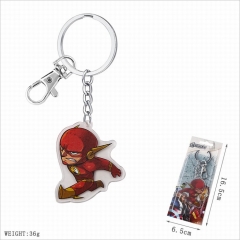 The Flash Movie Cute Cosplay Cartoon Decoration Key Ring Pendant Acrylic Anime Keychain