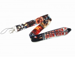 Marvel Iron Man Cartoon Long Style Lanyard Anime Phone Strap