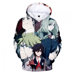 Darling In The Franxx Fashion 3D Hooded Long Sleeves Hoodie
