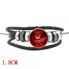 PJ Masks Hand Knitting Bangles Cosplay Bracelet Fashion Cool Black Anime Bracelet