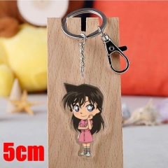 Detective Conan Rachel Moore Cartoon Pendant Key Ring Transparent Anime Acrylic Keychain