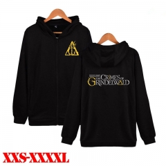 Fantastic Beasts : The Crimes of Grindelwald Zipper Hoodie Fashion Loose Hooded
