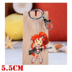 Tengen Toppa Gurren Lagann Yoko Cartoon Pendant Key Ring Transparent Anime Acrylic Keychain