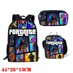 Fortnite Game Terylene Backpack Shoulder Bag Pencil Bags Set