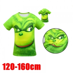 The Grinch Movie 3D Print Casual Short Sleeve T Shirt For Kids