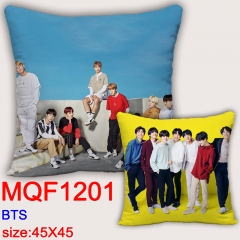 K-POP BTS Bulletproof Boy Scouts Cartoon Soft Pillow Square Stuffed Pillows