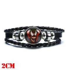 Marvel Comics Venom Movie Time Gem Weaving Bangles Cosplay Anime Bracelet
