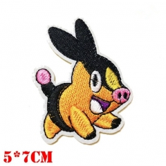 Wholesale Pokemon Tepig Cartoon Cloth Patch Kawaii Anime Stickers