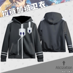 Sword Art Online | SAO Alicization Cartoon Hooded Hoodie Fashion Cosplay Print Anime Sweater Hooded Thick Zipper Hoodie