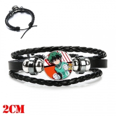 My Hero Academia Cartoon Time Gem Weaving Bangles Cosplay Anime Bracelet
