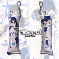 MmiHoYo/Honkai Impact Cosplay Cartoon Design Decoration Key Ring Anime Square Pillow Pendant Keychain
