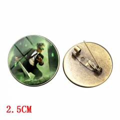 2Colors Movie Artemis Fowl Cosplay Cartoon Decoration Alloy Badge Pin Anime Brooch