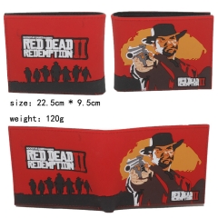 Red Dead Redemption Game Cosplay Cartoon Fashion Purse Bifold PU Anime Wallet