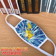 Pokemon Cosplay Cartoon Mask Space Cotton Anime Print Mask