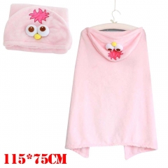 Sesame Street Cartoon Cloak Pink Cosplay Costume Anime Blanket