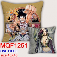 One Piece Scouts Cartoon Soft Pillow Square Stuffed Pillows