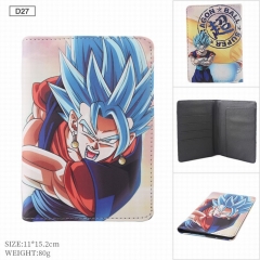 Dragon Ball Z Cartoon Cosplay Folding ID Card Wallet Anime Passport Cover