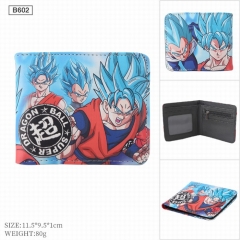 Dragon Ball Z Cartoon Cosplay Coin Purse PU Leather Bifold Anime Short Wallet