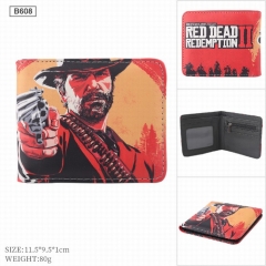 Red Dead Redemption Game Cosplay Coin Purse PU Leather Bifold Anime Short Wallet
