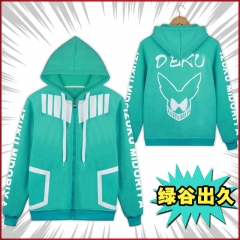 My Hero Academia Midoriya Izuku Cartoon Thick Sweatshirt Wholesale Cosplay Anime Hoodie