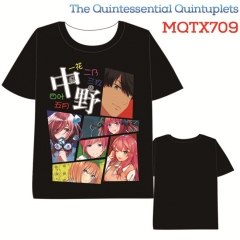 The Quintessential Quintuplets Short Sleeves Cosplay Anime Cartoon T Shirt