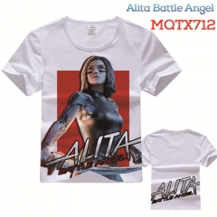 Alita: Battle Angel Short Sleeves Cosplay Anime Cartoon T Shirt