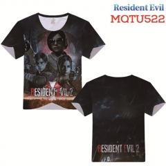 Resident Evil Short Sleeves Cosplay Anime Cartoon T Shirt