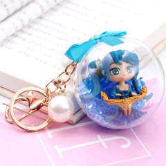 League of Legends Sona Buvelle Crystal Ball Pendant Key Ring Cartoon Anime Keychain