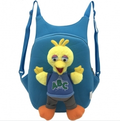 Sesame Street BIG BIRD Kawaii Cartoon Bag Anime Plush Backpack Bags for Kids