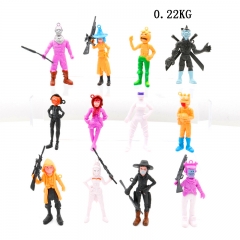 12pcs/set Fortnite Cartoon Toys Statue Model Wholesale Game Anime PVC Figures 8-9cm