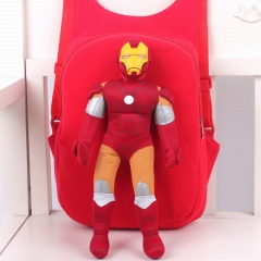 Marvel Comics Iron Man Kawaii Cartoon Bag Anime Plush Backpack Bags for Kids