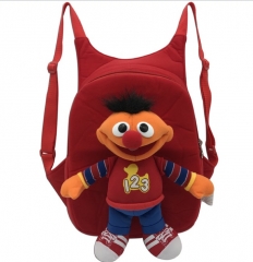 Sesame Street Kawaii Cartoon Bag Anime Plush Backpack Bags for Kids