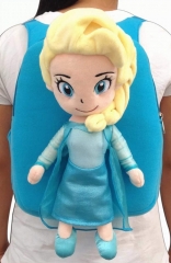 Frozen Elsa Kawaii Cartoon Bag Anime Plush Backpack Bags for Kids