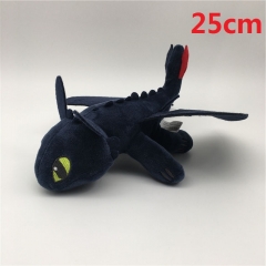 How to Train Your Dragon Night Fury Cartoon Stuffed Doll Wholesale Anime Plush Toys 25cm
