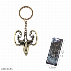 Game of Thrones Greyjoy Cosplay Cartoon Decoration Key Ring Alloy Anime Keychain