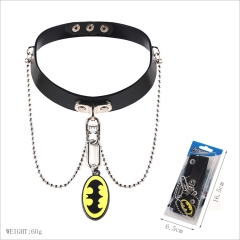 Batman Movie Cosplay For Girls Decoration Leather Anime Necklace
