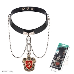 Harry Potter Gryffindor Movie Cosplay For Girls Decoration Leather Anime Necklace