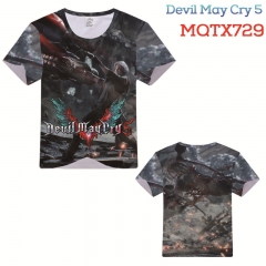 Devil May Cry Short Sleeves Cosplay Anime Cartoon T Shirt