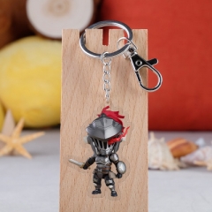 Goblin Slayer Cartoon Pendant Key Ring Transparent Anime Acrylic Keychain