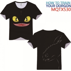 How to Train Your Dragon Anime 3D Print Casual Short Sleeve T Shirt