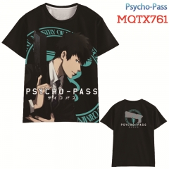 Psycho-Pass Anime 3D Print Casual Short Sleeve T Shirt