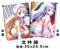 609 Cosplay Cartoon For Student Office File Holder Anime File Pocket